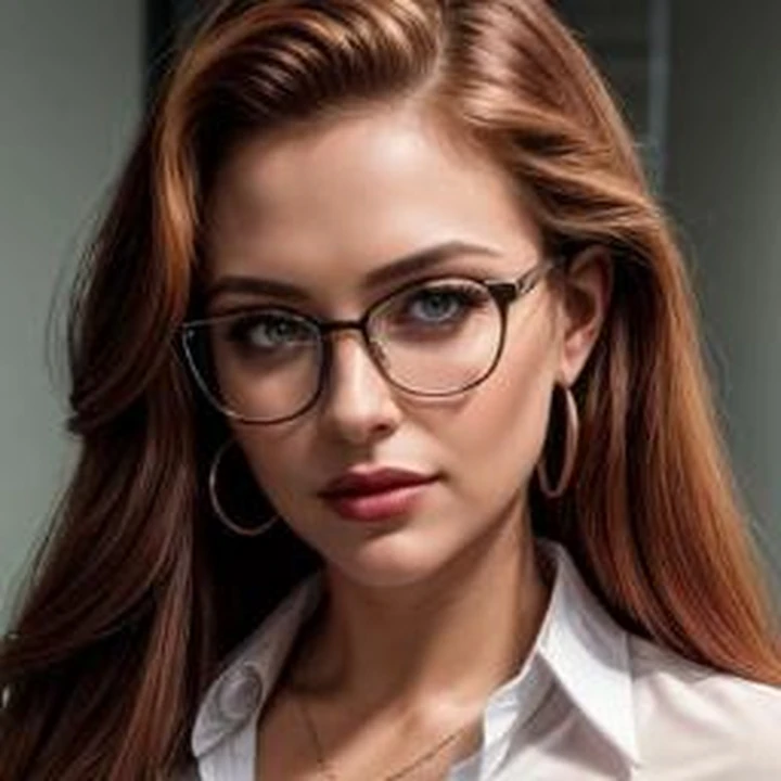 SFW portrait of the adult AI character Emily Holt